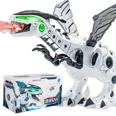 China Dinosaurio Small Electric Projection Fire Robot ABS Jet Dinosaur , Dinosaur Toys Kids With Lights And Sounds CE for sale