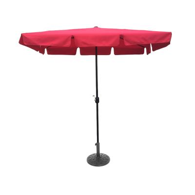 China Outdoor Pole Furniture 2.5mx1.5m Rectangle Large Aluminum Garden Umbrella With Tilt for sale