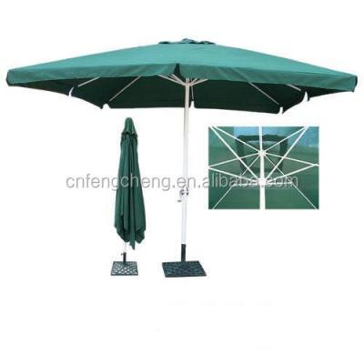 China Outdoor Furniture Large Square Square Garden Umbrella Aluminum Patio Umbrella With Crank for sale