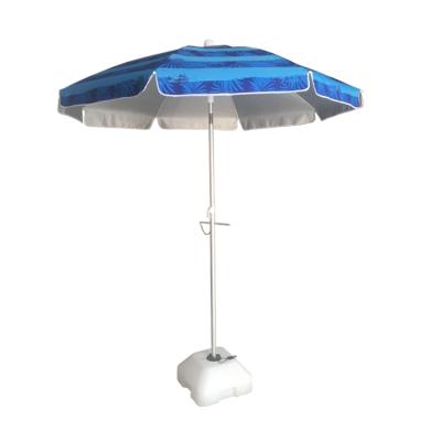 China Modern Hot Selling 6.5ft Aluminum Adversting With Carry Bag And Sand Screw Beach Sunshade Umbrella for sale