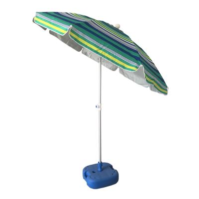 China Modern Hot Sale 6.5ft Adversting Beach Umbrella Retail Aluminum Stripe Portable Umbrella With Carrybag for sale