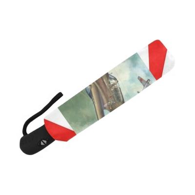 China Open And Close Fashion Minimalist Full Automatic Printing Umbrella for sale