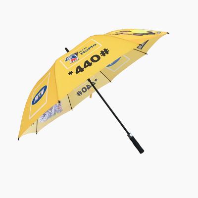 China African Printing Windproof Custom Logo Fiberglass Umbrella Umbrella Market Lifting Promotional Golf Umbrella for sale