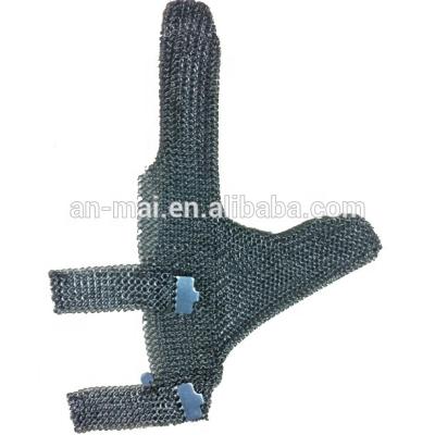 China Anti-smash U-SAFE 1521 Stainless Steel Mesh Glove Two Finger Metal Hook Chainmail Glove for sale