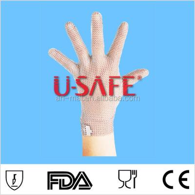 China All Stainless Steel Mesh No Textile All 100% Mesh Stainless Steel Welding Mesh Glove Hook Glove for sale