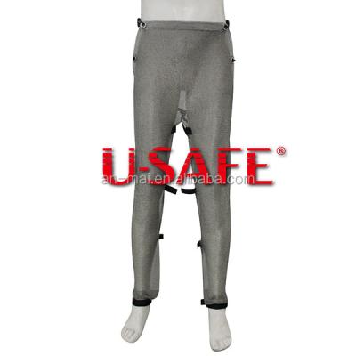 China Anti-smash Chainmail Heavy Duty Stainless Steel Mesh Cut Pants for sale