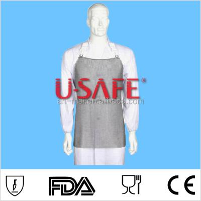 China 60*80cm Stainless Steel Chainmail Apron Metal Armor Metal Apron Cut Heavy Duty Cut Ring Butcher Apron for sale