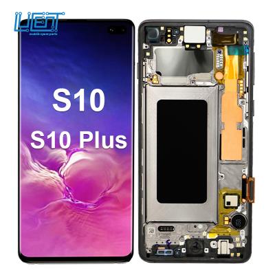 China Lucent wholesale price lcd display for samsung s10 plus for s10 plus screen for galaxy s10 lcd for samsung s10 display for samsung s10 for sale