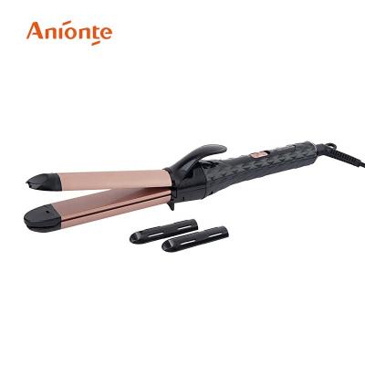 China 3 In1 household hair straightener: with straightening plates and hair curler 1 AN electric(EA) * LED ceramic coating household for sale