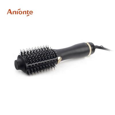 China Other One Step Hair Dryer Brush Gold Hot Air Styling Brush , Drier Brush for sale