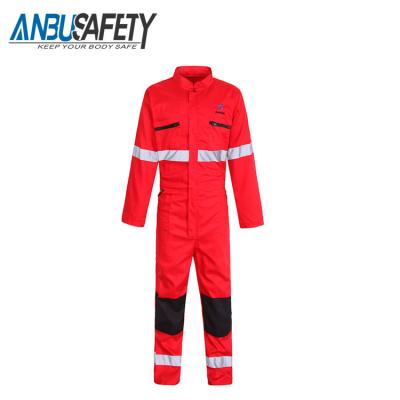 China Washable Washable 100% EPP Cotton Coverall With Reflective Tape for sale