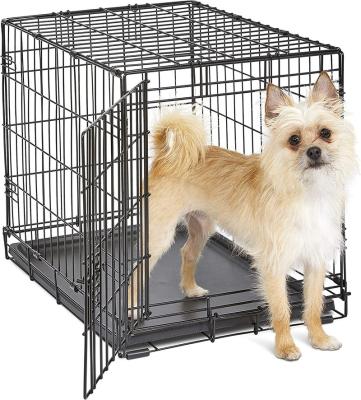 China Breathable New Classic Breeding Cage Pets Enhanced Single & Double Door Dog Pet Cage for sale