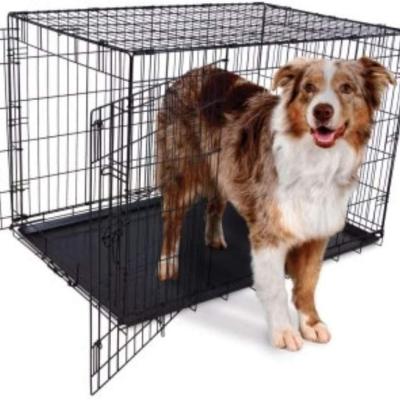 China Breathable New Classic Breeding Cage Pets Enhanced Single & Double Door Dog Pet Cage for sale