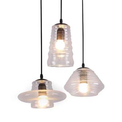 China 2022 Modern Staircase Modern Kitchen Hanging Lights Clang Antique Room Bar Chandelier Glass Pendant Light for sale