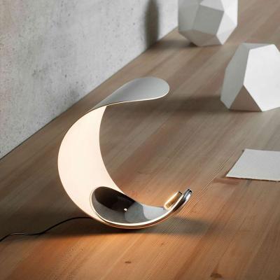 China New Modern Custom Italian Net Red Night Light Design Moon Table Light Room Study Bedroom Desk Lamp Decoration Night Light for sale