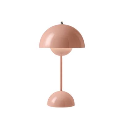 China Nordic creative modern Danish lamp bedroom table flower bud bedside living room desk light charging USB decorative night light for sale