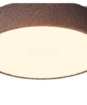 China Surface Mounted Handmade Minimalist Industrial Round Design Office Living Room Bedroom Bathroom LED Ceiling Light Modern Funky Modern Fixtures for sale