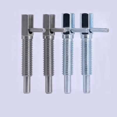 China ZINC Index Bolt Indexing Single Hand Plungers LRHS Hand Spring Retractable Plungers Finish LBLT Stainless Steel for sale