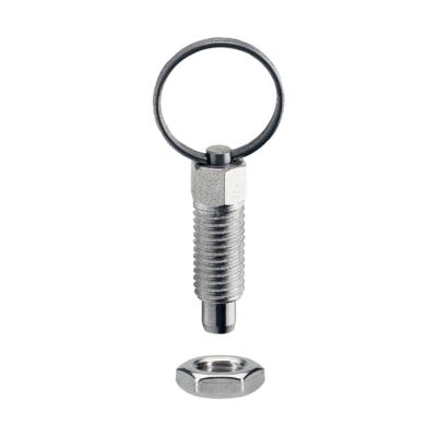 China Stainless Steel Plungers Cylindrical Body Wire Paert Index Plunger Pull Ring Indexing Plunger for sale