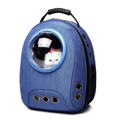 China Travel Space Capsule Pet Carrier Cat Show Backpack Bag For Breathable Transparent Breathable Outdoor Pet for sale