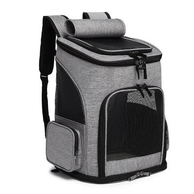 China Carry Backpack For Cat Novelty Swing Canvas PE Bag Guangdong Rise Cat Small Little Dog Carrier Travel Pet Foldable Breathable Bag for sale