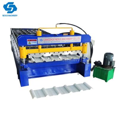 China                  Metal Ribtype Sheet Roll Forming Machine Steel Trapezoidal Roofing Making Machine              for sale