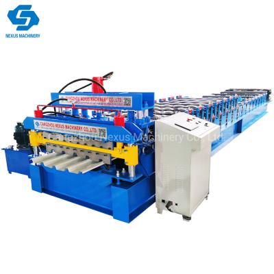 China                  Roof Sheet Roll Forming Machine Roof Profile Sheet Roll Forming Machine Roof Use Double Layer Corrugated Sheet Machine              for sale