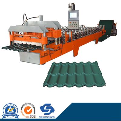 China                  Super-High-Speed Glazed Step Tile Roofing Roll Forming Machine              for sale