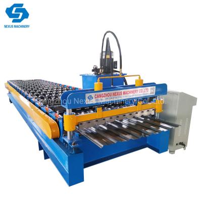 China                  6 Ribs Roof Sheet Roll Forming Line Mutiple Rib Roofing Sheeting Making Machinery Export to India              for sale