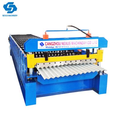 China                  Steel Corspan Roofing Sheet Making Machine Water Waves Roof Corrugated Roll Forming Machine              for sale