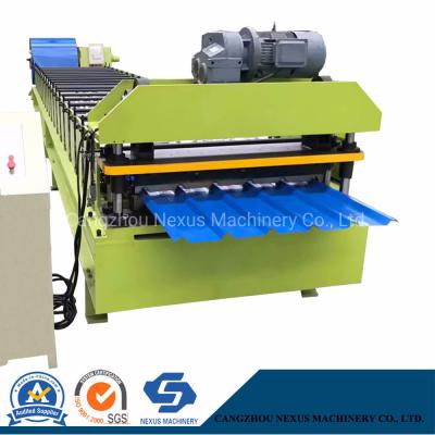 China                  Factory Price Customized Steel Trapezoidal Roof/Glazed Roof Tile Making Machine/Roll Forming Machine /Roofing Tile Sheets Machine              for sale