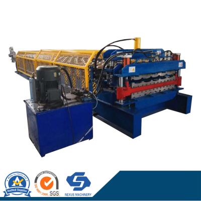 China                  Hc25-18 Hot Sale Color Galvanized Metal Sheet Roofing Double Decking Roll Forming Machine              for sale