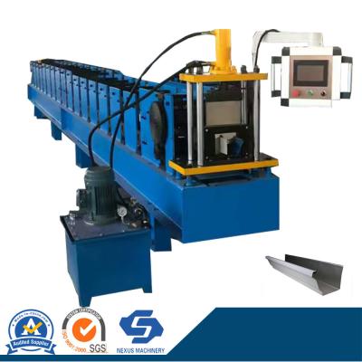 China                  Steel Roofing Gutter Downspout Cold Roll Forming Machine/Rain Water Valley Gutter Making Machine              for sale