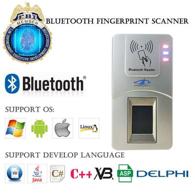 China Android Portable Handheld Programmable Bluetooth NFC Police USB Biometric Fingerprint Scanner for Time Attendance for sale