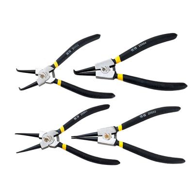 China MULTI FUNCTIONAL Circlip Pliers Set Instant Straight Ring Pliers Internal External Bent Tool for sale