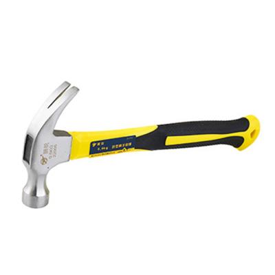 China Professional Claw Hammer Carbon Steel DIY Tool Fiberglass Handle Claw Hammer for sale