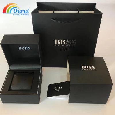 China Luxury Custom Watch Box Logo Mens Packing Watch Box for sale