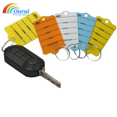 China Water Proof Auto Key Indicator With Ring Car Key Indicator With Marker Pen for sale