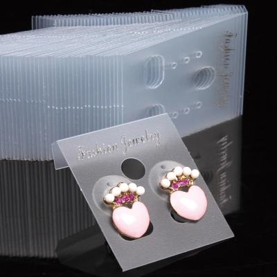 China Sustainable Paper And Plastic Custom Cutting Necklace Ring Ear Tag For Ring Display for sale