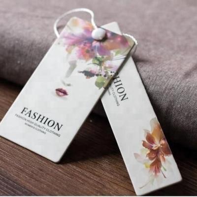 China Alibaba Sustainable Supplier Customized Logo Paper Clothing Label for sale