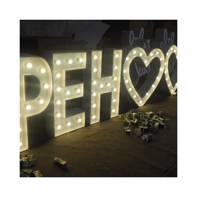 China Buildings Customs Lead Letters Acrylic Numbers Led Bulbs Letters Alphabet Marquee Letters for sale