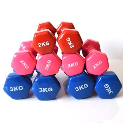 China Fashion. Colorful Sport Neoprene Dumbbell Pairs Fitness Plastic Dumbbell Custom Gym Dumbbell for sale