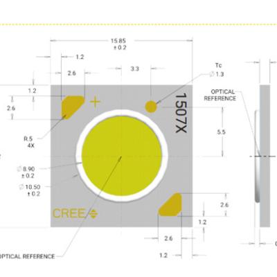 China Hot Sale Ceramic Crees Cool 5000K 18V SMD White COB LED CXA1507-0000-000F0UG250H for sale