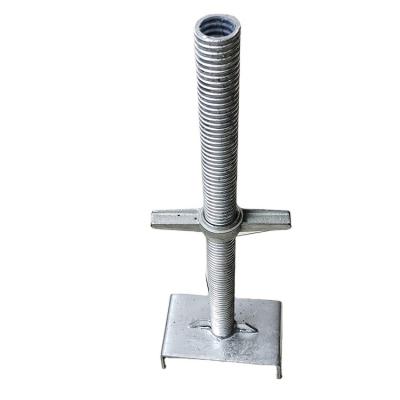 China Modern Durable U Head Screw Jack Scaffold Galvanized Adjustable Cavity / Firm Steel Jack Base Support for sale