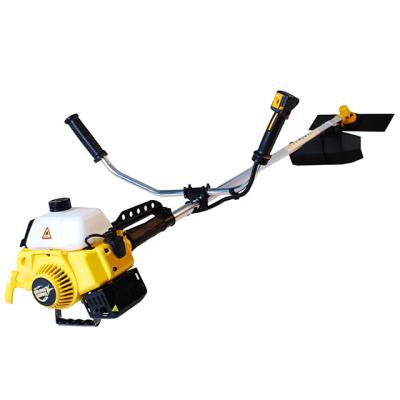 China High Quality 2-Stroke Two Stroke 40.2cc Shoulder Grass Trimmer CG411 (ROBINSTYLE) with Nylon Head and Cutoff Metal Blades for sale