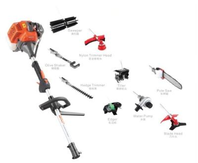 China 2-Stroke 4 in 1 Gasoline Brush Cutter Post Saw Hedge Trimmer for sale