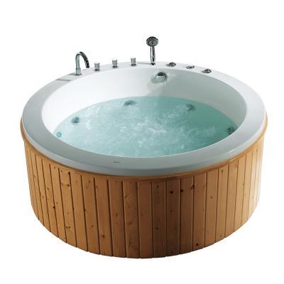 China FICO Freestanding Teak Wooden Bathtub FC-WD02 for sale