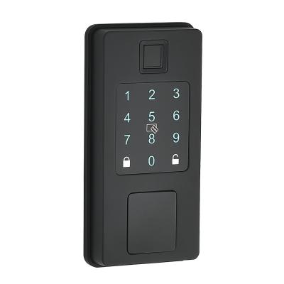 China Zinc Alloy Electronic Smart Fingerprint Password Electronic Hotel Card System appSmart Deadlock Swipe Smart Door Lock A21 for sale