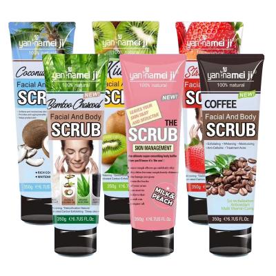 China Wholesale 100% Natural Organic Body Polish Moisturizing Exfoliator Sugar Face Body Scrub Private Label Exfoliating Fruit for sale