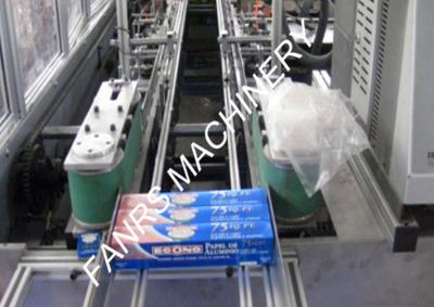 China Reliable Automatic Box Carton Packaging machine Kitchen Aluminum Foil Roll FJ-450 for sale